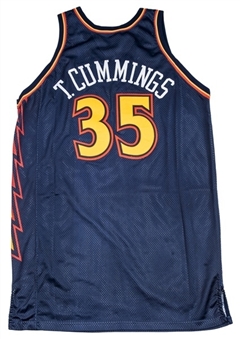 1999-2000 Terry Cummings Golden State Warriors PUMA Game Used NBA Jersey (Cummings LOA)